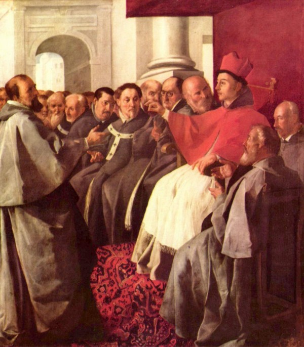 St. Bonaventure at the Council of Lyons by Francisco de Zurbaran